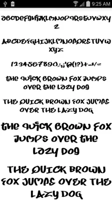 50 Free Fonts android App screenshot 1