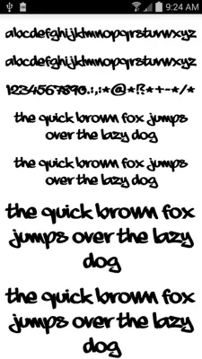 50 Free Fonts android App screenshot 5